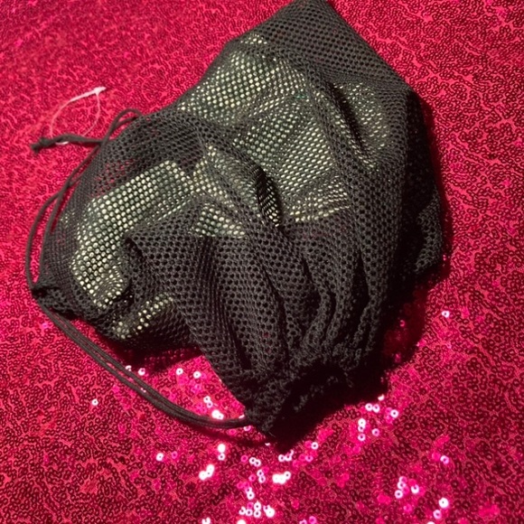 Mesh Fishnet Money Bag Wristlet Wallet See Through Purse Rave Dancewear goth emo - Picture 12 of 17